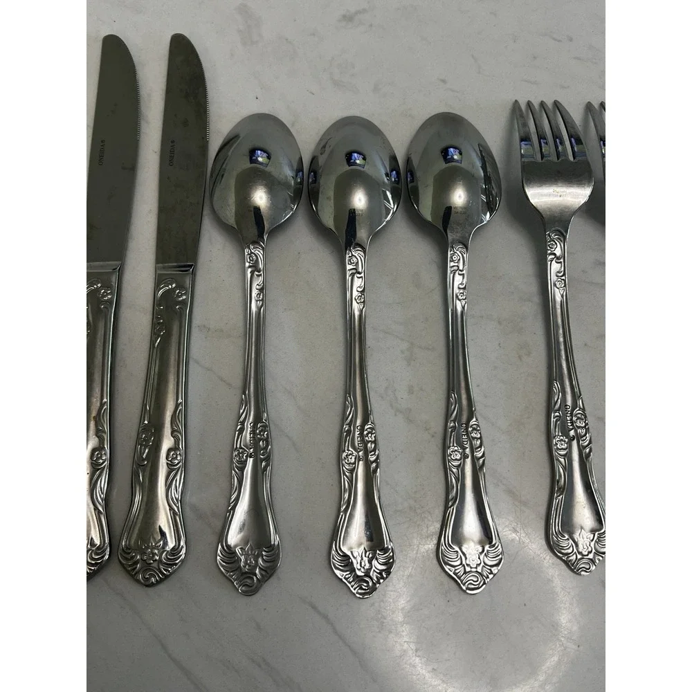 Oneida AZALEA Flatware 9 Replacement‎ Filler Pieces Silverware Knife Spoon Fork